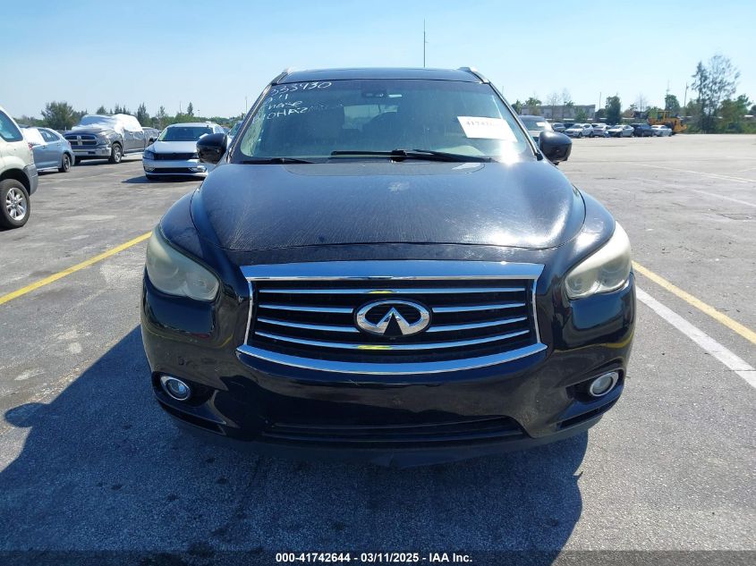 2013 Infiniti Jx35 VIN: 5N1AL0MMXDC333430 Lot: 41742644