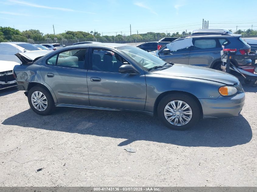 2005 Pontiac Grand Am Se VIN: 1G2NE52E25M101462 Lot: 41743136