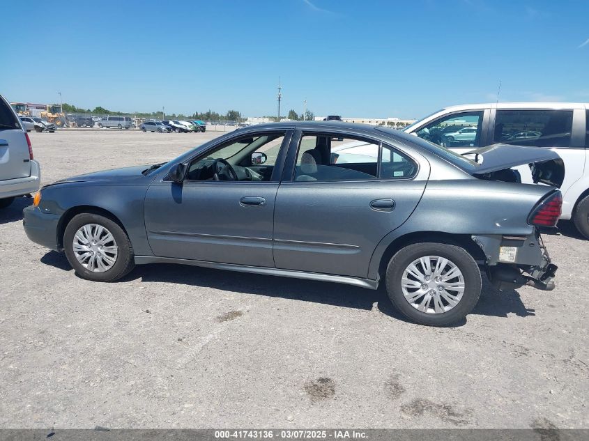 2005 Pontiac Grand Am Se VIN: 1G2NE52E25M101462 Lot: 41743136