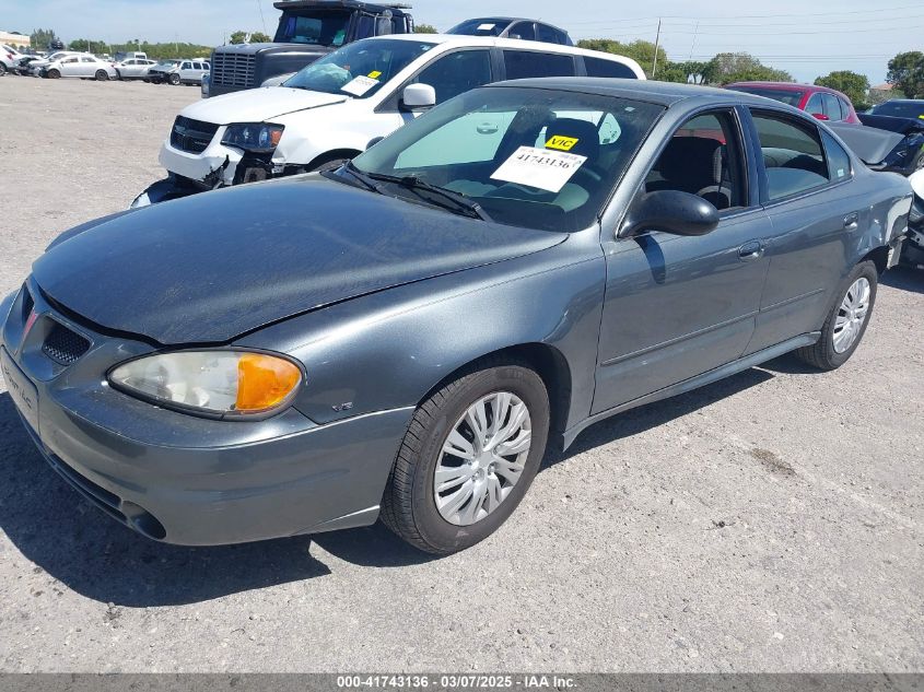 2005 Pontiac Grand Am Se VIN: 1G2NE52E25M101462 Lot: 41743136