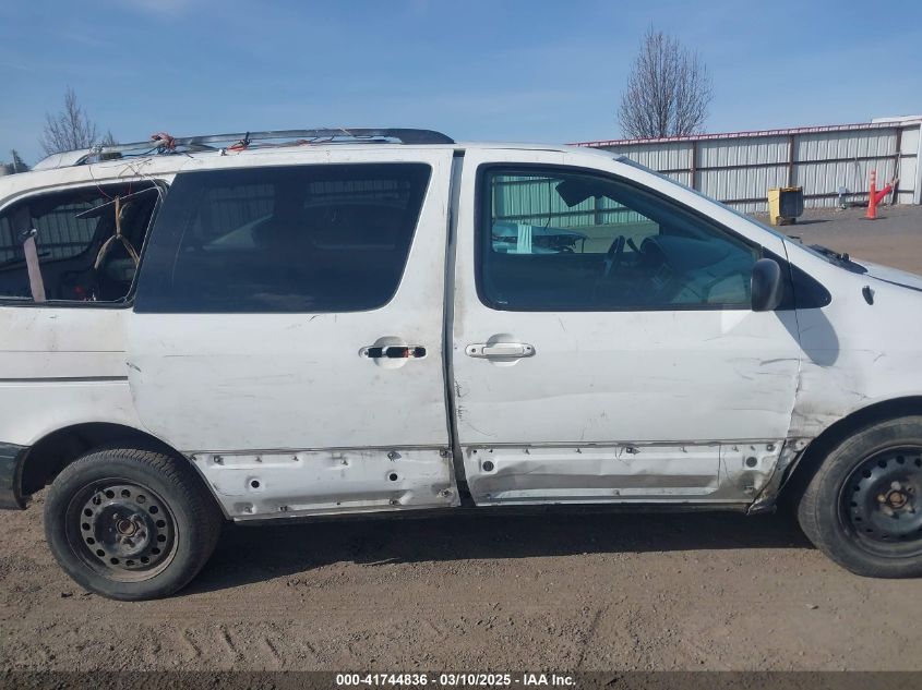 2001 Toyota Sienna Le VIN: 4T3ZF13C51U382556 Lot: 41744836