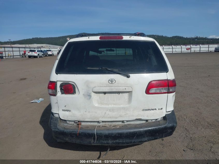 2001 Toyota Sienna Le VIN: 4T3ZF13C51U382556 Lot: 41744836