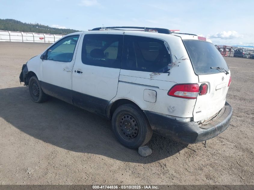 2001 Toyota Sienna Le VIN: 4T3ZF13C51U382556 Lot: 41744836