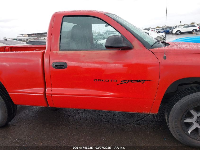 1998 Dodge Dakota Slt/Sport VIN: 1B7FL26X4WS650092 Lot: 41746225