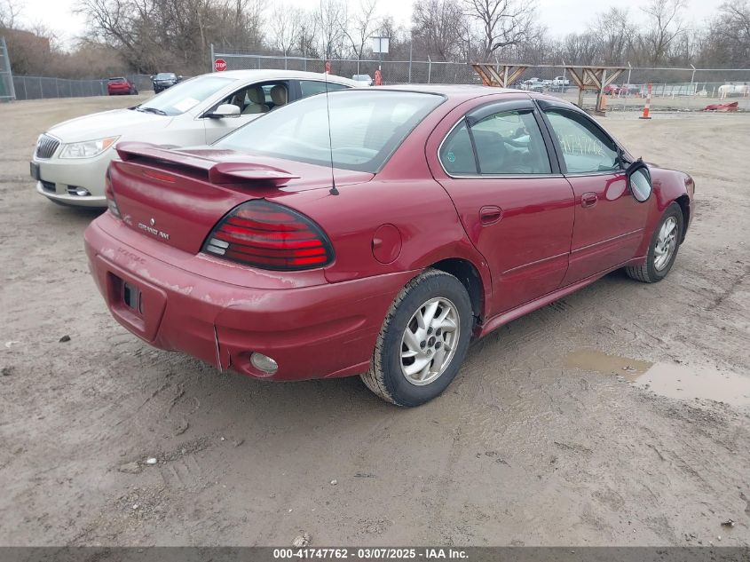 2004 Pontiac Grand Am Se VIN: 1G2NE52F14M652117 Lot: 41747762