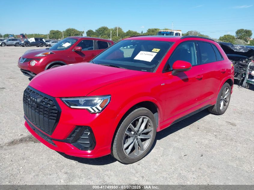 2024 Audi Q3 Premium 45 Tfsi S Line Quattro Tiptronic VIN: WA1DECF39R1057403 Lot: 41749950