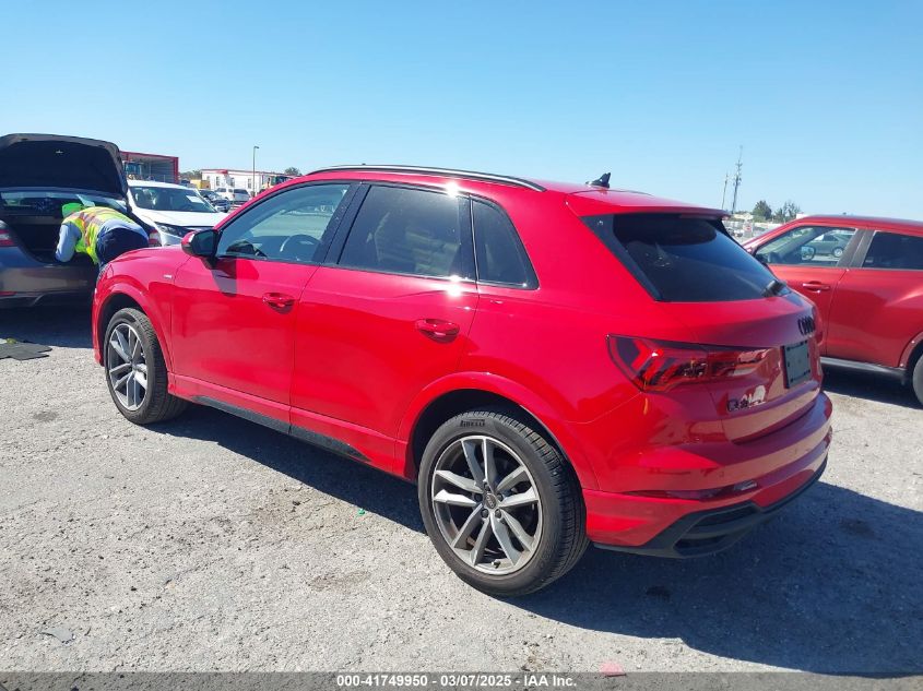 2024 Audi Q3 Premium 45 Tfsi S Line Quattro Tiptronic VIN: WA1DECF39R1057403 Lot: 41749950