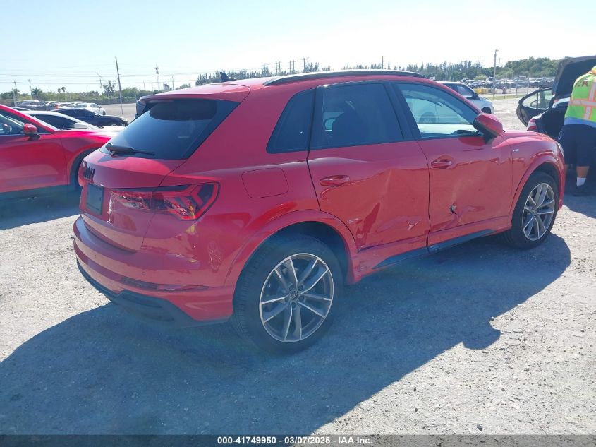 2024 Audi Q3 Premium 45 Tfsi S Line Quattro Tiptronic VIN: WA1DECF39R1057403 Lot: 41749950