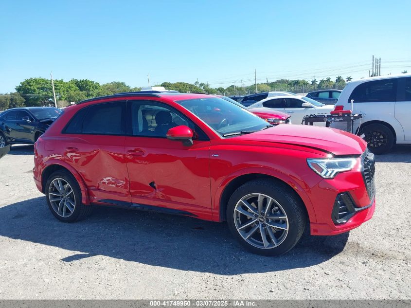 2024 Audi Q3 Premium 45 Tfsi S Line Quattro Tiptronic VIN: WA1DECF39R1057403 Lot: 41749950