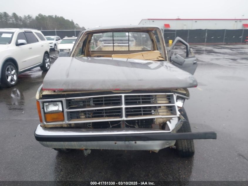 1987 Dodge Dakota VIN: 1B7GN14M0HS416892 Lot: 41751330