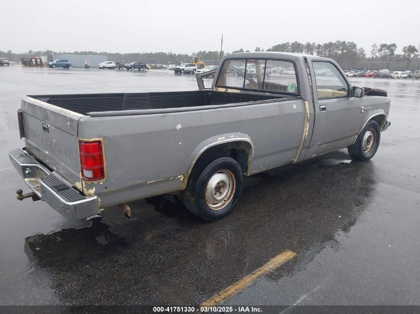 1987 Dodge Dakota VIN: 1B7GN14M0HS416892 Lot: 41751330