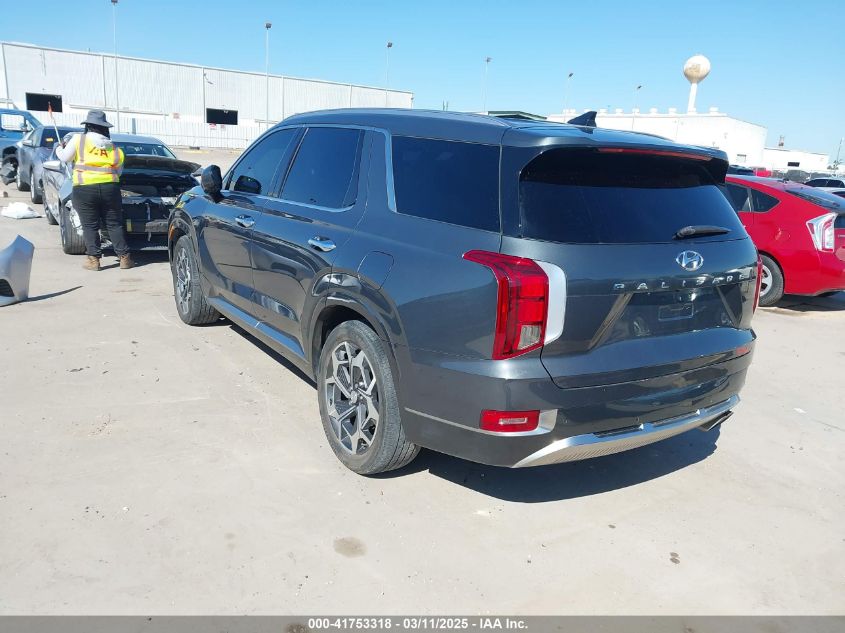 2022 Hyundai Palisade Calligraphy VIN: KM8R7DHE1NU369438 Lot: 41753318