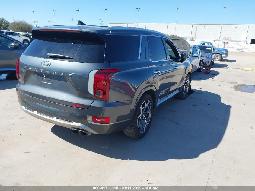 2022 Hyundai Palisade Calligraphy VIN: KM8R7DHE1NU369438 Lot: 41753318