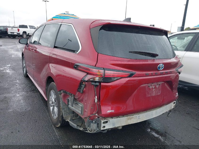 2021 Toyota Sienna Le VIN: 5TDKSKFC7MS007904 Lot: 41753645