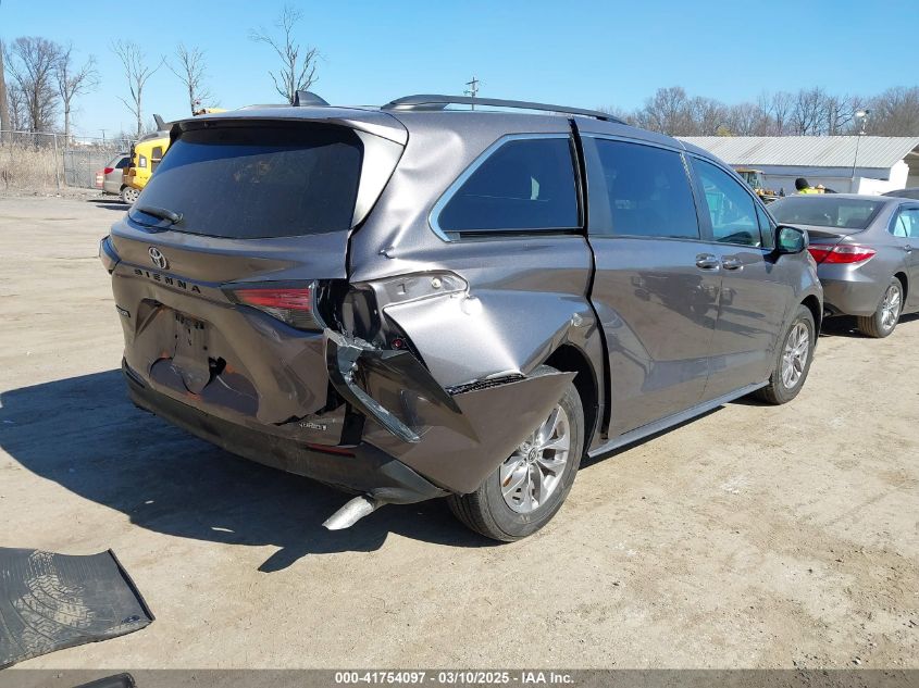 2022 Toyota Sienna Le VIN: 5TDKRKEC6NS092989 Lot: 41754097