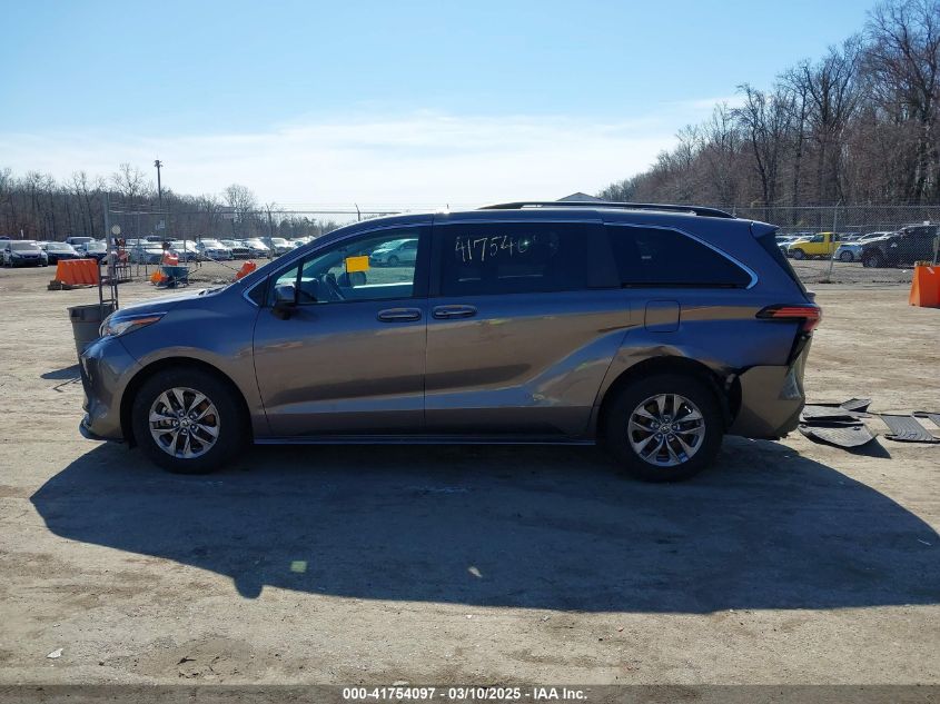 2022 Toyota Sienna Le VIN: 5TDKRKEC6NS092989 Lot: 41754097