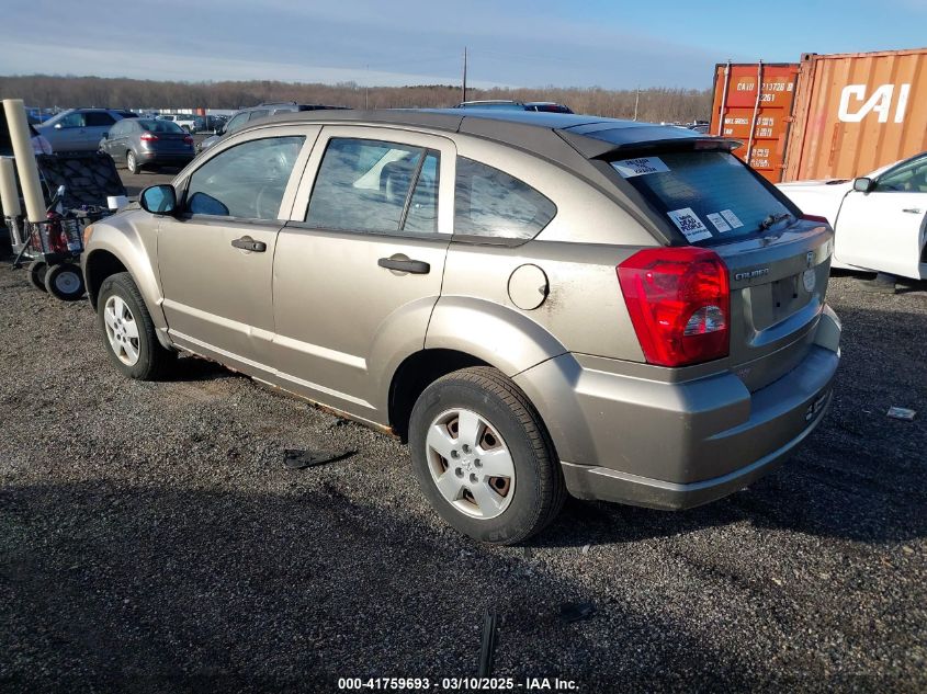 2008 Dodge Caliber VIN: 1B3HB28C78D630725 Lot: 41759693