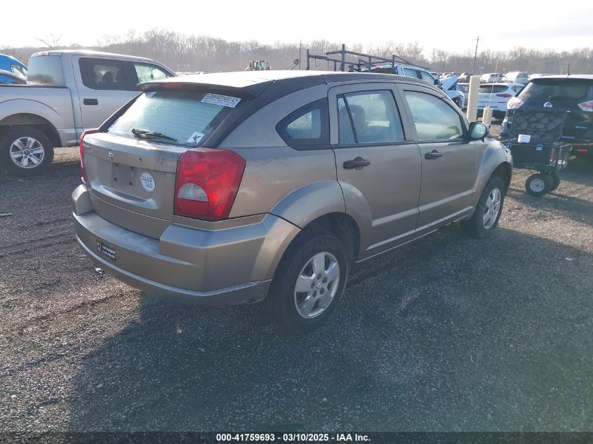 2008 Dodge Caliber VIN: 1B3HB28C78D630725 Lot: 41759693