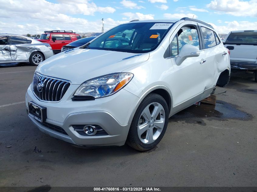 2015 Buick Encore Leather VIN: KL4CJCSB0FB043660 Lot: 41760816