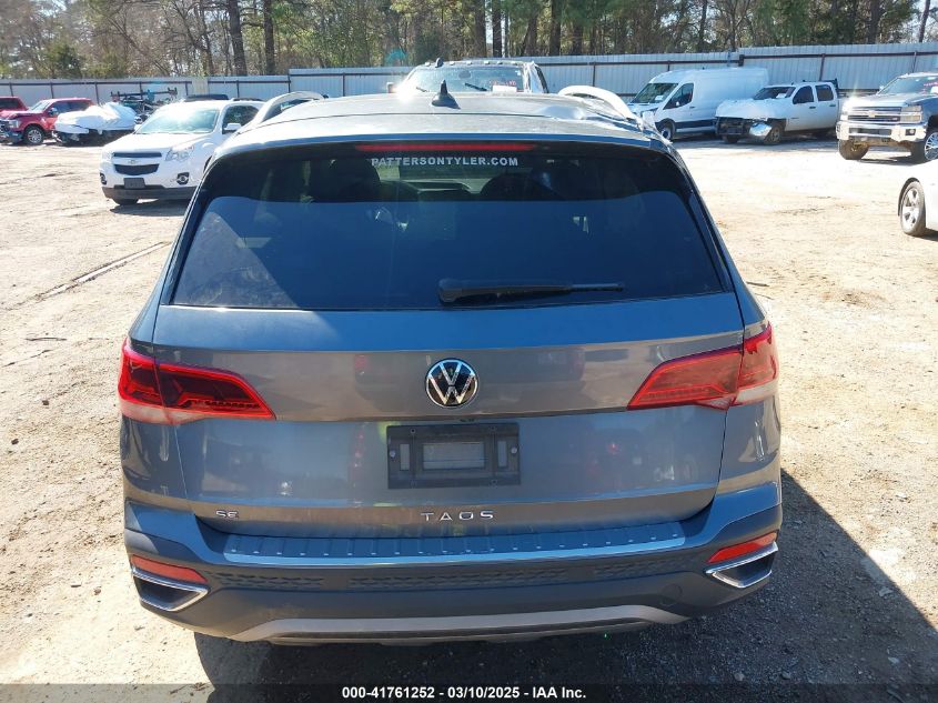 2022 Volkswagen Taos 1.5T Se VIN: 3VVTX7B23NM073739 Lot: 41761252