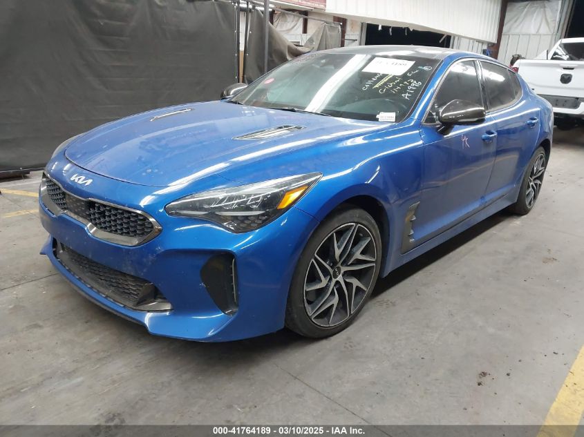 2022 Kia Stinger Gt-Line VIN: KNAE35LD1N6114793 Lot: 41764189