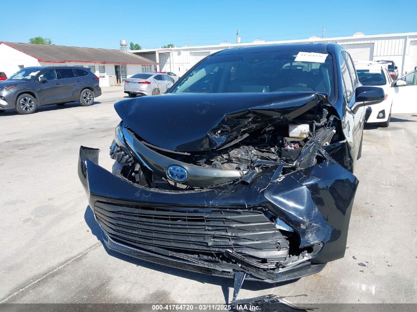 2022 Toyota Sienna Xle VIN: 5TDYRKEC2NS125318 Lot: 41764720