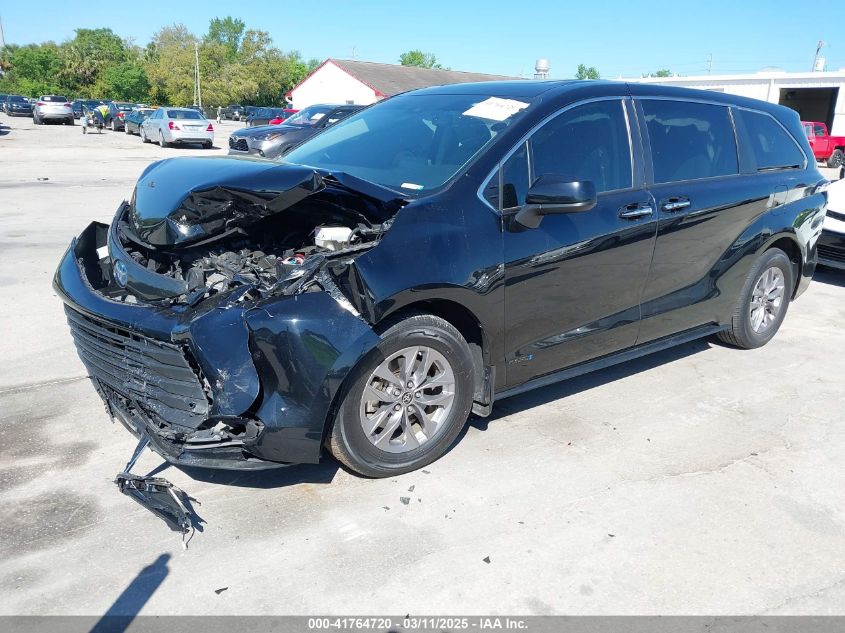 2022 Toyota Sienna Xle VIN: 5TDYRKEC2NS125318 Lot: 41764720