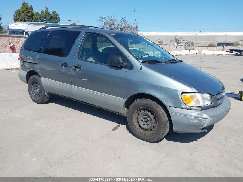 1999 Toyota Sienna Le VIN: 4T3ZF13C1XU097653 Lot: 41765274