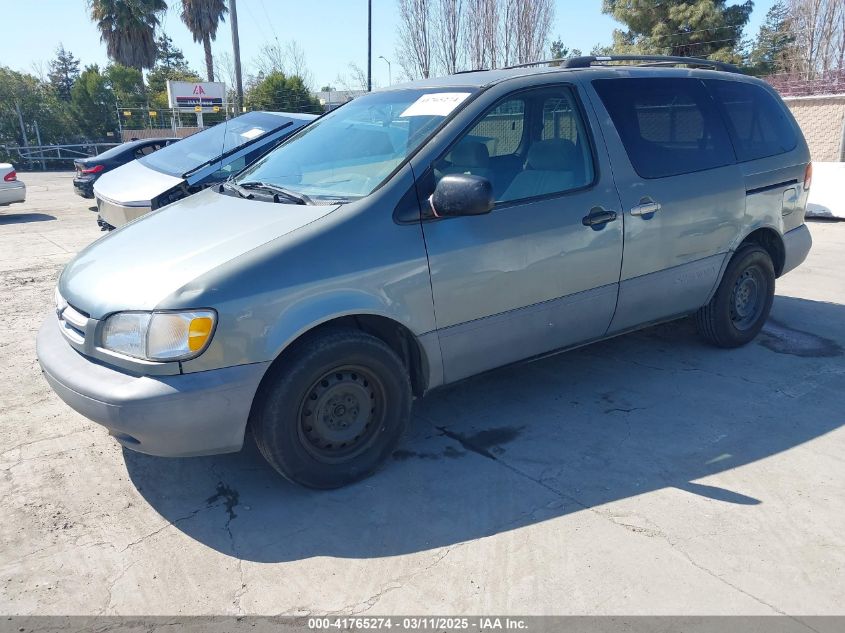 1999 Toyota Sienna Le VIN: 4T3ZF13C1XU097653 Lot: 41765274