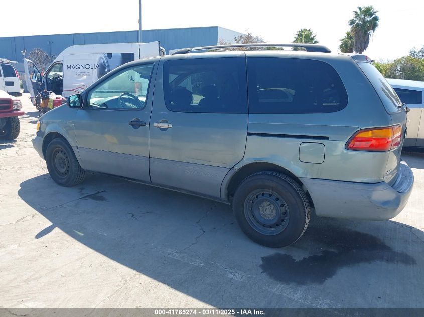 1999 Toyota Sienna Le VIN: 4T3ZF13C1XU097653 Lot: 41765274