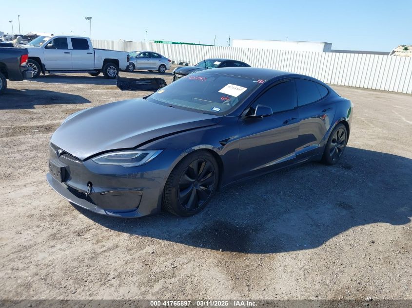 2022 Tesla Model S Dual Motor All-Wheel Drive VIN: 5YJSA1E57NF467229 Lot: 41765897