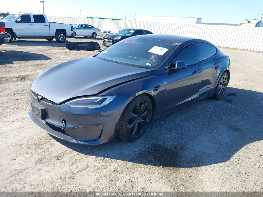 2022 Tesla Model S Dual Motor All-Wheel Drive VIN: 5YJSA1E57NF467229 Lot: 41765897