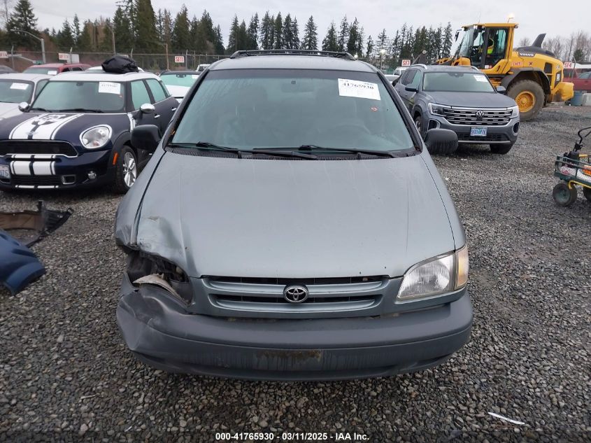 2000 Toyota Sienna Le VIN: 4T3ZF13C6YU218730 Lot: 41765930