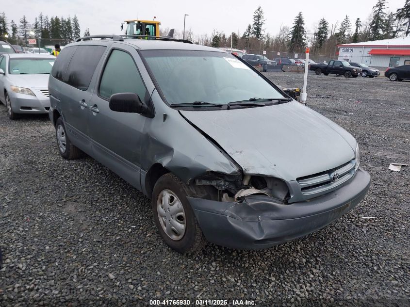 2000 Toyota Sienna Le VIN: 4T3ZF13C6YU218730 Lot: 41765930