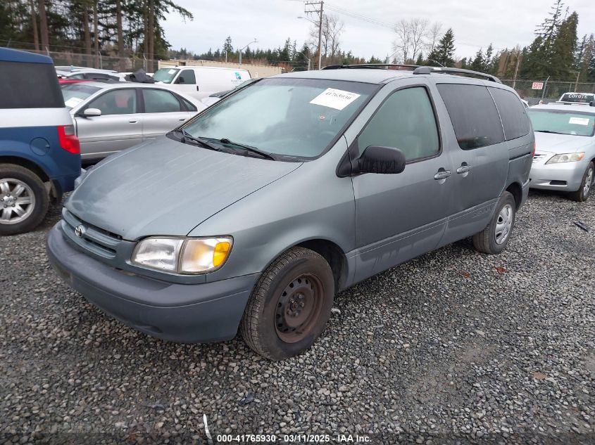 2000 Toyota Sienna Le VIN: 4T3ZF13C6YU218730 Lot: 41765930