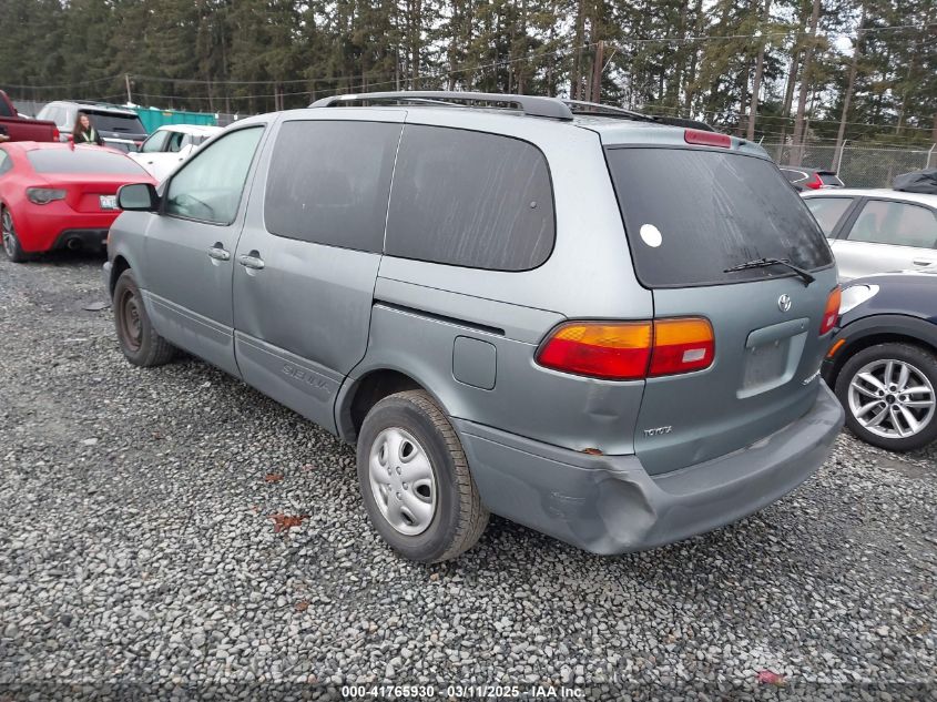 2000 Toyota Sienna Le VIN: 4T3ZF13C6YU218730 Lot: 41765930