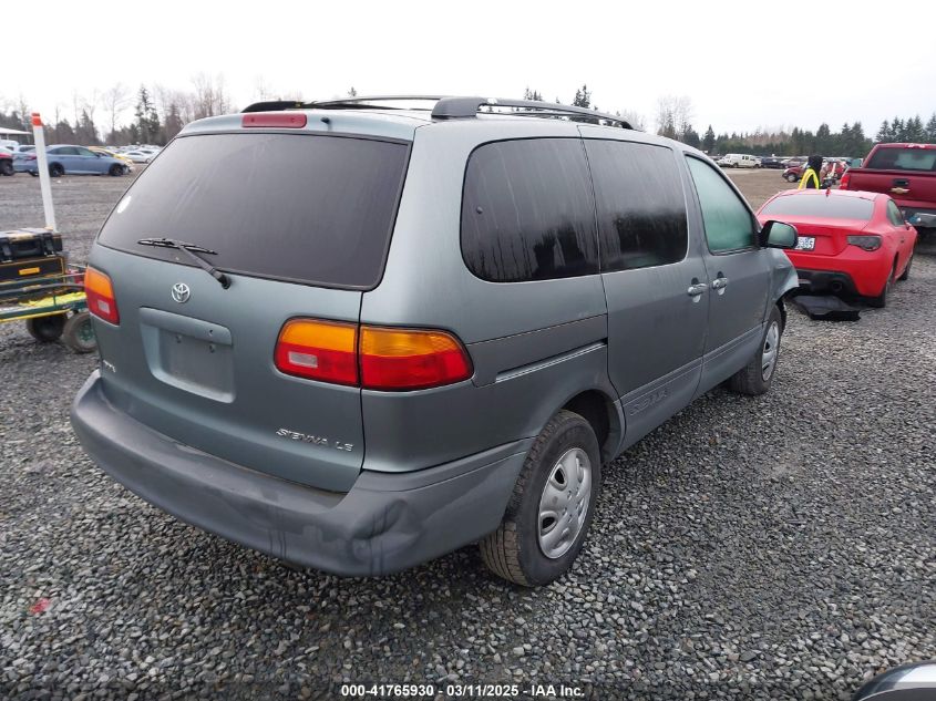 2000 Toyota Sienna Le VIN: 4T3ZF13C6YU218730 Lot: 41765930