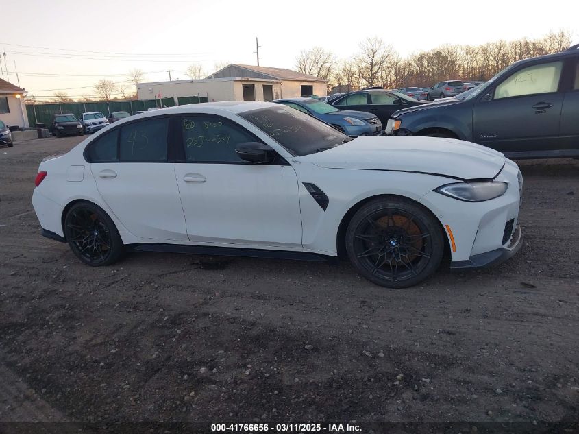 2022 BMW M3 Competition xDrive VIN: WBS43AY08NFL72928 Lot: 41766656