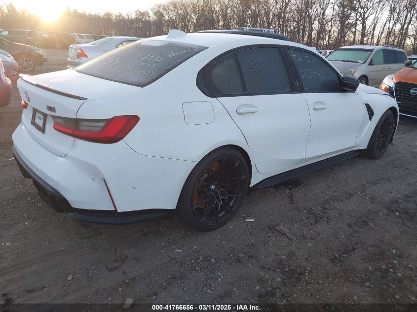 2022 BMW M3 Competition xDrive VIN: WBS43AY08NFL72928 Lot: 41766656