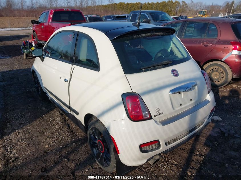 2017 Fiat 500 Pop VIN: 3C3CFFKR9HT700581 Lot: 41767514