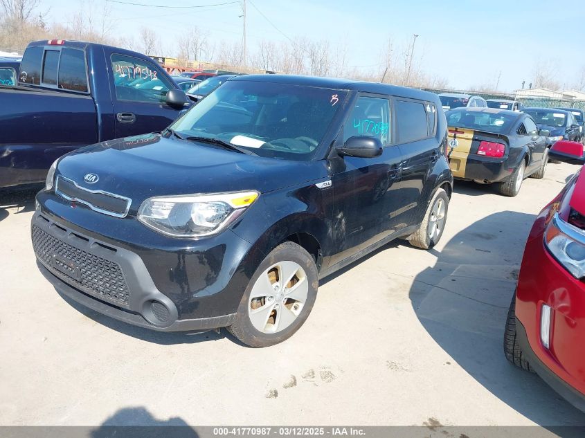 2016 Kia Soul VIN: KNDJN2A29G7349368 Lot: 41770987