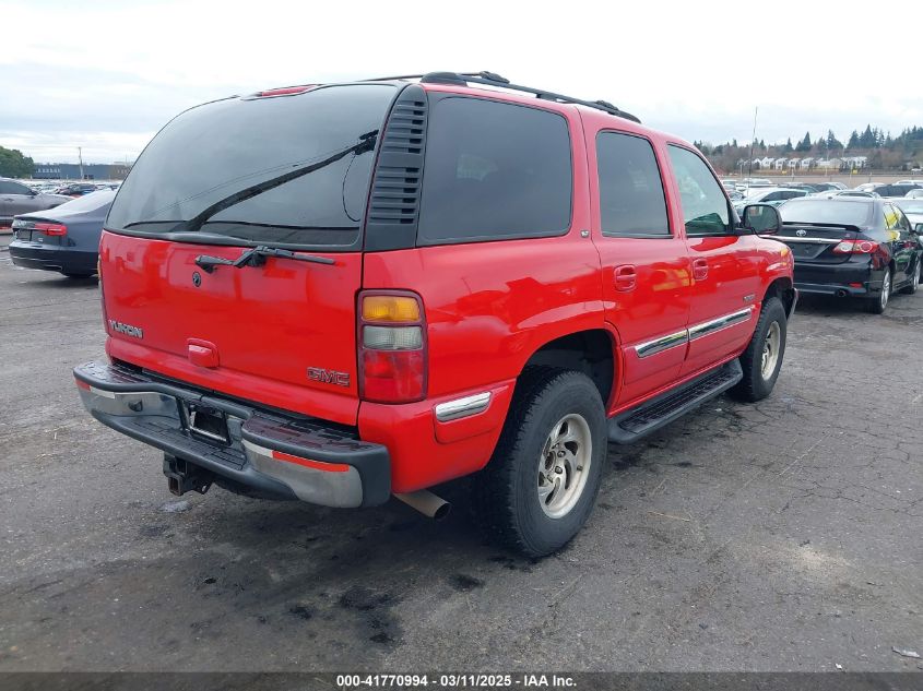 2002 GMC Yukon Slt VIN: 1GKEK13ZX2J224670 Lot: 41770994