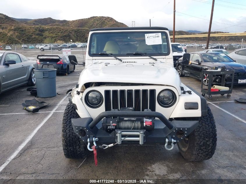 2001 Jeep Wrangler Sport VIN: 1J4FA49S41P308407 Lot: 41772240