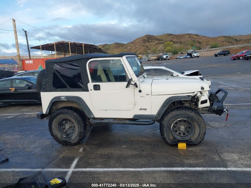 2001 Jeep Wrangler Sport VIN: 1J4FA49S41P308407 Lot: 41772240