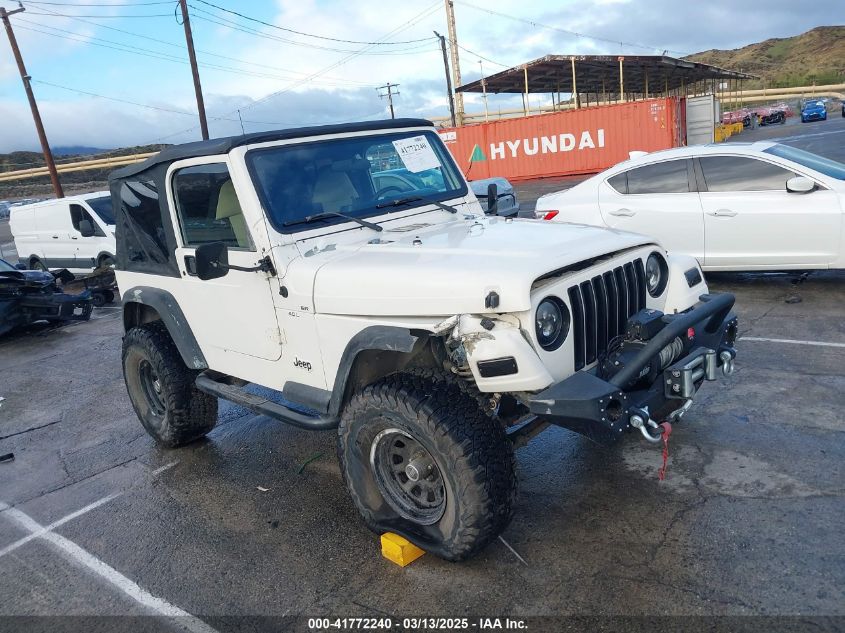 2001 Jeep Wrangler Sport VIN: 1J4FA49S41P308407 Lot: 41772240