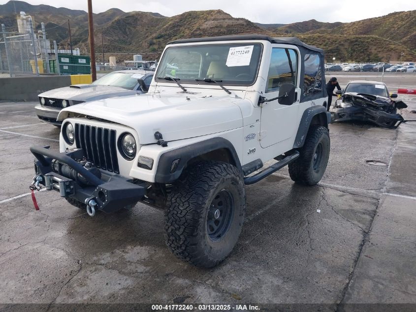 2001 Jeep Wrangler Sport VIN: 1J4FA49S41P308407 Lot: 41772240