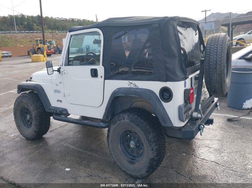 2001 Jeep Wrangler Sport VIN: 1J4FA49S41P308407 Lot: 41772240