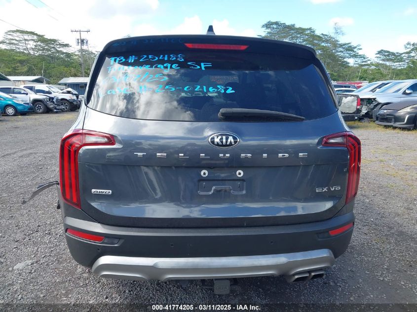 2020 Kia Telluride Ex VIN: 5XYP3DHC8LG002833 Lot: 41774205