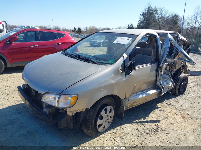 2000 Toyota Sienna Ce VIN: 4T3ZF19CXYU187635 Lot: 41774700