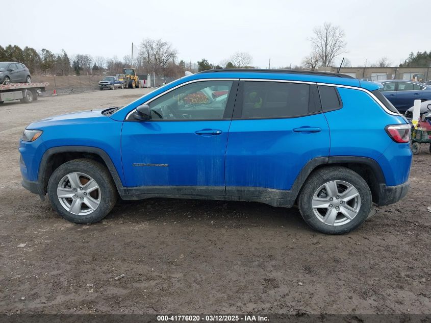 2022 Jeep Compass Latitude 4X4 VIN: 3C4NJDBB8NT135441 Lot: 41776020